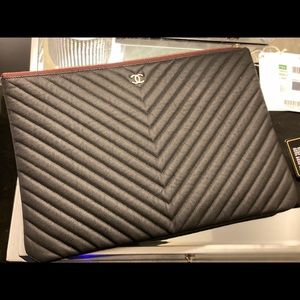 Brand New Chanel O-Case Clutch Handbag